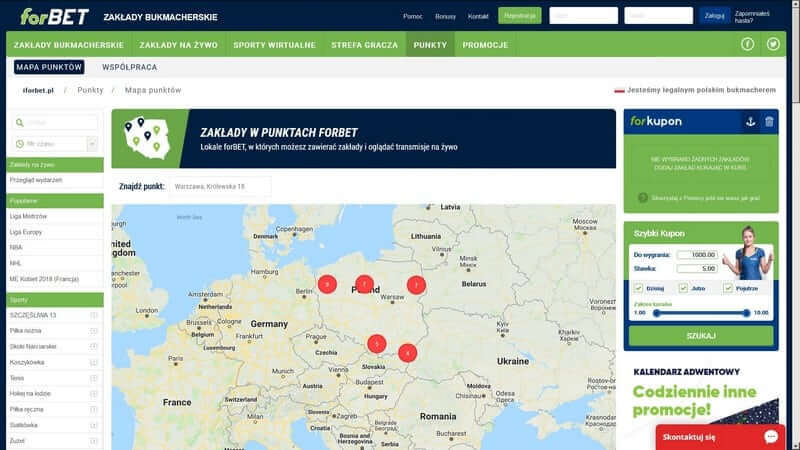 Recenzja zakładów Bukmacherskich forBET – opis, opinie graczy i oferta bukmachera forbet-punkty