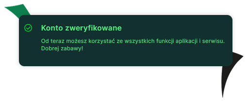 potwierdzenie weryfikacji konta